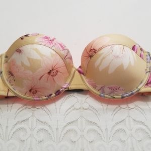 26T Triangl cream floral bikini top, various sizes